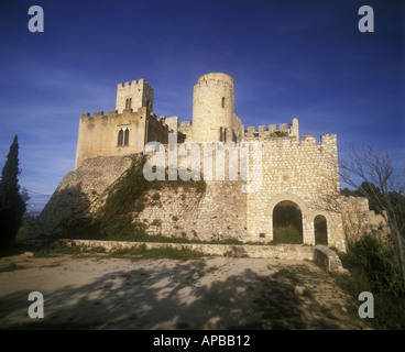 Castle Castellet i la Gornal vicino a Vilanova Catalogna Spagna Foto Stock