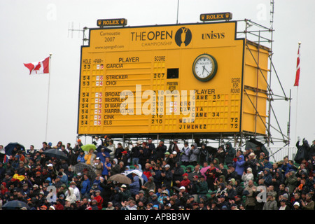 Open di golf scoreboard Foto Stock