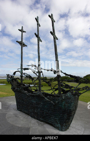 Carestia nazionale Memorial lo scheletro di nave da John Behan Foto Stock