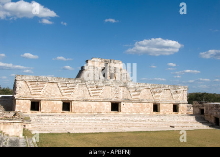 Uxmal è un grande pre-colombiana in una città in rovina della civiltà Maya nello stato di Yucatan, Messico Foto Stock