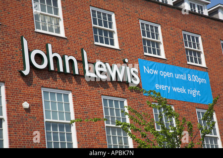 John Lewis Store a Welwyn Garden City, Hertfordshire, Inghilterra. Foto Stock