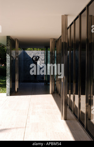 Mies van der Rohe pavillion Barcelona Foto Stock