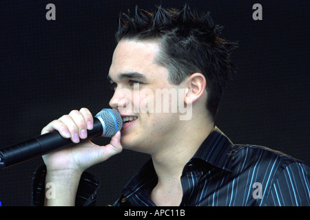 Gareth Gates, cantante pop pop idol runner. Foto Stock