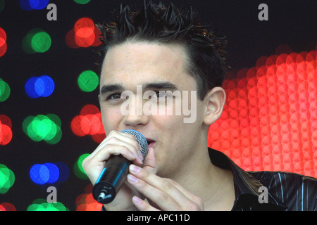 Gareth Gates, cantante pop pop idol runner. Foto Stock