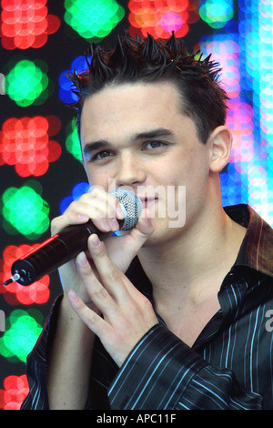 Gareth Gates, cantante pop pop idol runner. Foto Stock