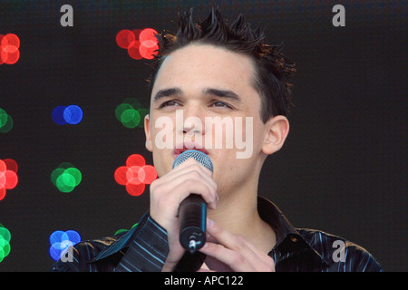 Gareth Gates, cantante pop pop idol runner. Foto Stock