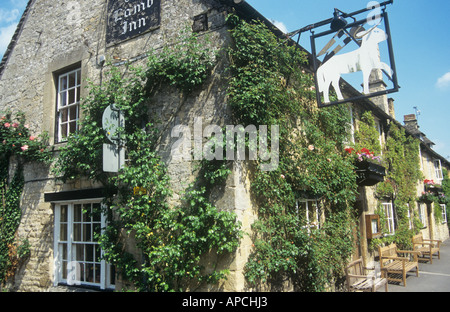 L Agnello Inn a Burford, il Costwolds, Oxfordshire, England, Regno Unito Foto Stock