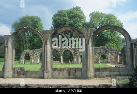 Hailes Abbazia, nei pressi di Winchcombe, il Costwolds, Gloucestershire, England, Regno Unito Foto Stock