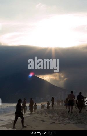 Ipanema al crepuscolo Foto Stock