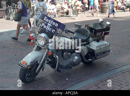 Un Boston polizia moto Foto Stock