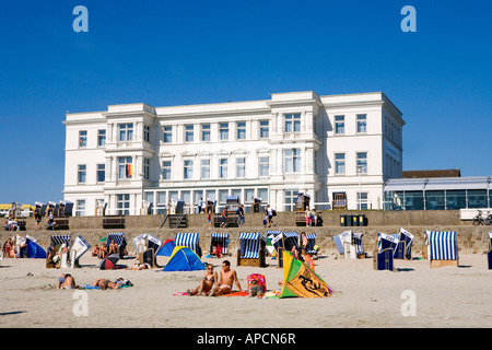 Spiaggia, Norderney Isola, Frisia orientale isole, Germania Foto Stock