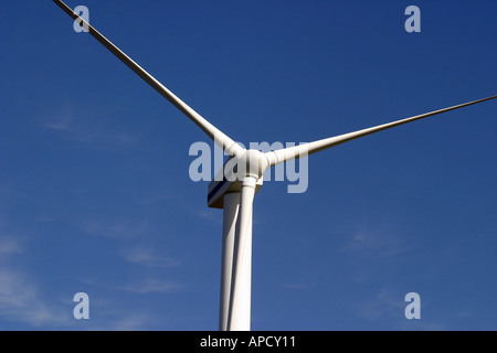 Testa di turbina eolica vicino a Workington in Cumbria Regno Unito Foto Stock