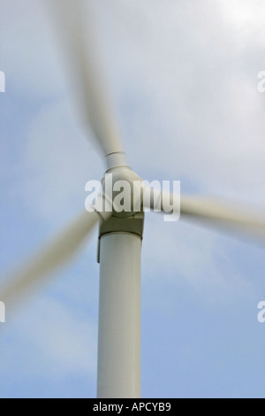 Testa di turbina eolica vicino a Workington in Cumbria Regno Unito Foto Stock