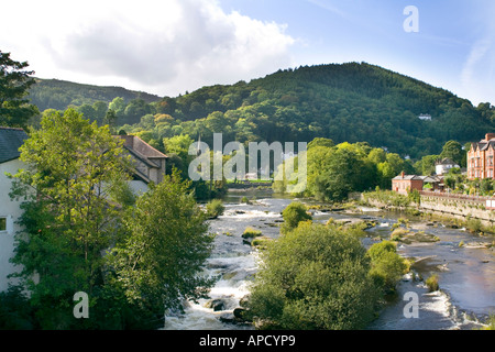 Vista di Berwyn montagne del Galles Foto Stock