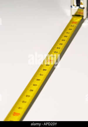 retractable metal tape measure Foto Stock