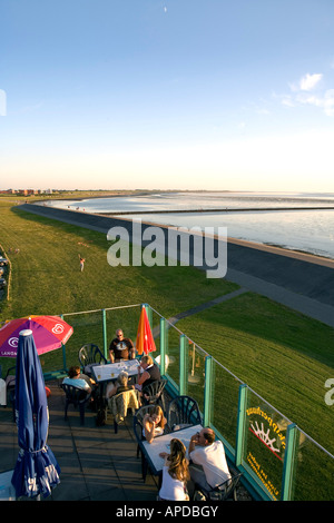 Costa orientale delle Isole Frisone, Germania Foto Stock