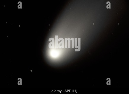Una vista della cometa Hale Bopp presi in aprile 1997 dal New Jersey Foto Stock