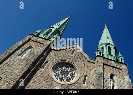 Sainte Cecile Chiesa in area Villeray città di Montreal provincia del Québec in Canada Foto Stock