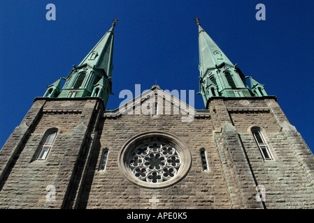 Sainte Cecile Chiesa in area Villeray città di Montreal provincia del Québec in Canada Foto Stock