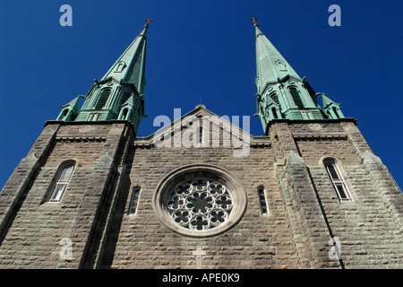 Sainte Cecile Chiesa in area Villeray città di Montreal provincia del Québec in Canada Foto Stock