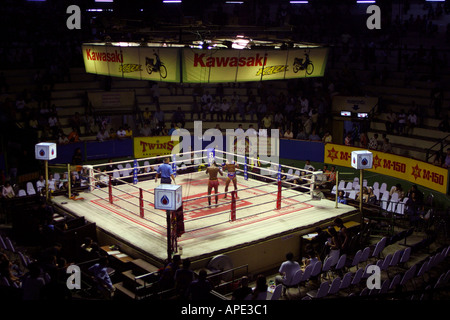 Thai Boxe a Bangkok Foto Stock