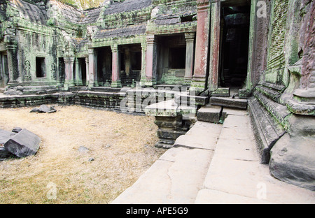 Vista di Ta Prohm Foto Stock