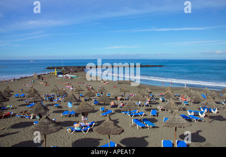 Spagna Isole Canarie Tenerife Playa de Las Americas Las Cuevitas Foto Stock