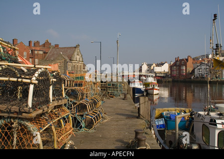 Capoluogo e porto, Whitby, North Yorkshire Foto Stock