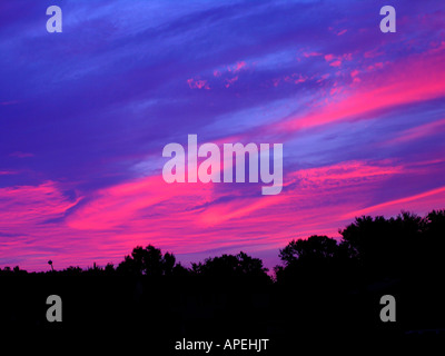 Sunrise della Virginia skyline di Alexandria, VA Foto Stock