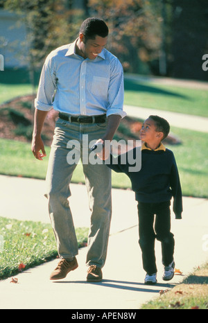Padre e figlio. Foto Stock