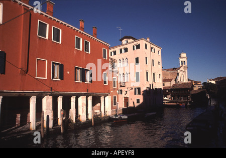 Venezia vista lungo il Rio di San Trovaso Foto Stock