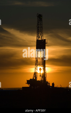 Impianto di perforazione in Nuovo Messico. Foto Stock