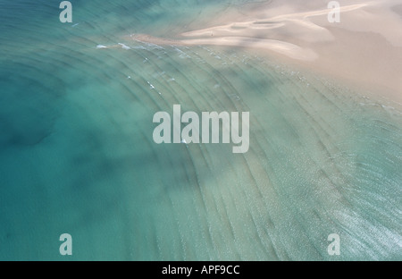 Verde blu del mare Foto Stock