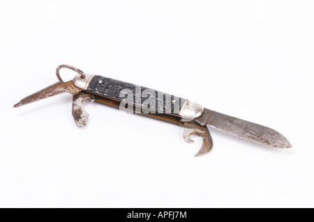 Il vecchio coltello tascabile pieghevole Foto stock - Alamy