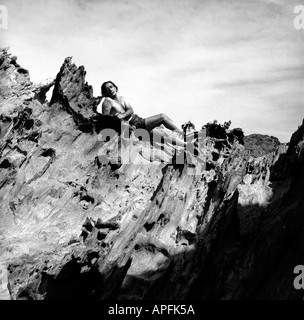 Salvador Dali nel Cap de Creus 1959 Foto Stock