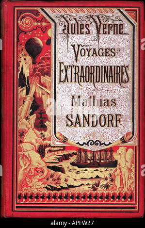 Jules Verne coprire di Mathias Sandorf Foto Stock