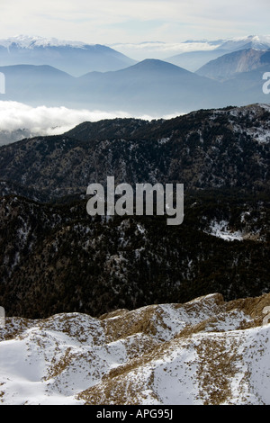 Vista dal Monte Tahtali 2365m Foto Stock