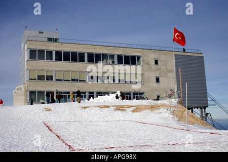 Stazione della Funivia sul Monte Tahtali 2365m Foto Stock