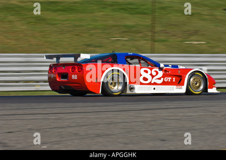 Paul Newman compete nel suo #82 racecar a Lime Rock Park CT Sept 26 2007 Foto Stock