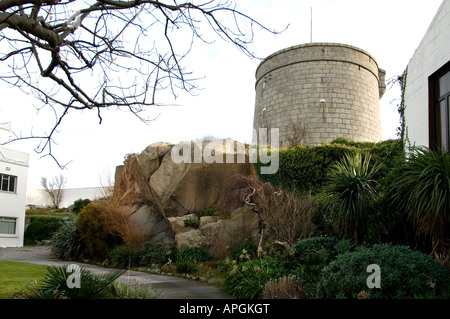 Joyce tower a Sandycove Dublino, ora un museo per lo scrittore Foto Stock