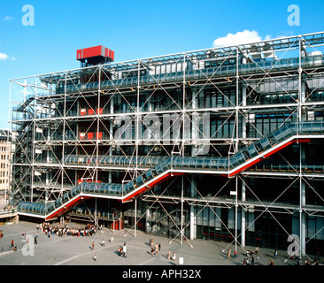 EU FR Francia regione Ile de France Parigi 4 Arrondissement Centre Pompidou Beaubourg medio formato più immagini su richiesta Foto Stock