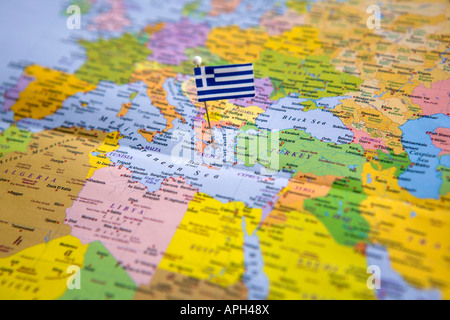 Bandiera Di Atene (Grecia) 3x5 Ft (90x150 Cm) - Polyester Resistente Con Occhielli