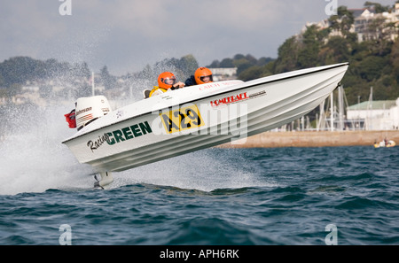 Circuito Offshore racing Racing Green No. A29 Racing a Torquay Inghilterra England Foto Stock