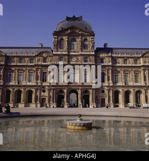 Geografia / viaggi, Francia, Parigi, musei Louvre, vista esterna, ingresso, residenza dei re di Francia a 1793, costruita a Foto Stock