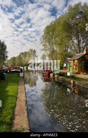 Cartiera bloccare sul fiume Chelmer a little Baddow, vicino a Chelmsford Essex. Foto Stock