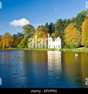 La stoltezza abbey rovinato in Painshill Park Cobham Surrey in Inghilterra REGNO UNITO Foto Stock