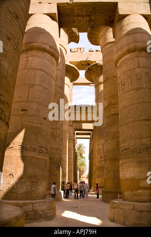 Il Tempio di Karnak a Luxor Egitto Foto Stock