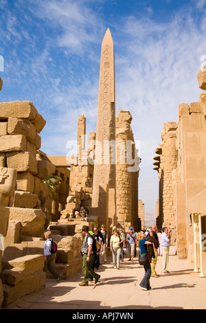 Il Tempio di Karnak a Luxor Egitto Foto Stock