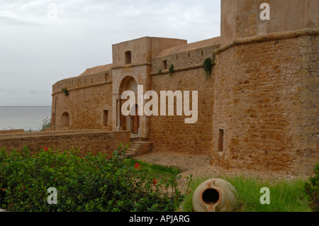 Una fortezza ottomana a Ghar el Melh Foto Stock