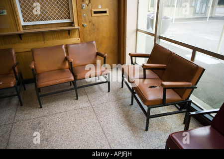 Sala di attesa di Palmerston North Stazione ferroviaria Nuova Zelanda Foto Stock